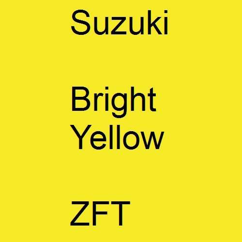 Suzuki, Bright Yellow, ZFT.